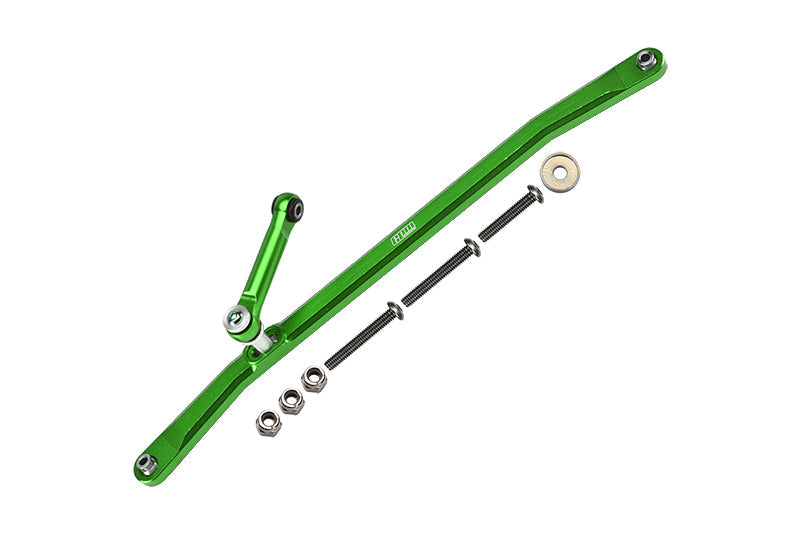 Aluminum Front Steering Tie Rods For Losi 1:8 LMT 4WD Solid Axle Monster Truck LOS04022 /  LMT Mega Truck LOS04024 / LMT Grave Digger / Son-uva Digger LOS04021 / TLR Tuned LMT Kit LOS04027 - Green