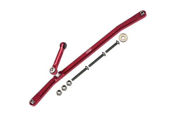 Aluminum Front Steering Tie Rods For Losi 1:8 LMT 4WD Solid Axle Monster Truck LOS04022 /  LMT Mega Truck LOS04024 / LMT Grave Digger / Son-uva Digger LOS04021 / TLR Tuned LMT Kit LOS04027 - Red