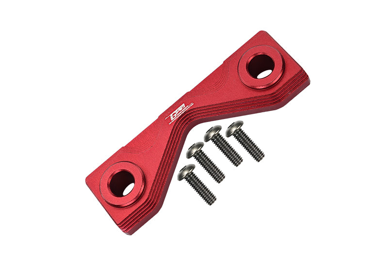 Aluminum Front Or Rear Frame Mount For Losi 1:8 LMT 4WD Solid Axle Monster Truck LOS04022 / LMT Mega Truck Brushless LOS04024 / LMT Grave Digger / Son-uva Digger LOS04021 Upgrades - 5Pc Set Red