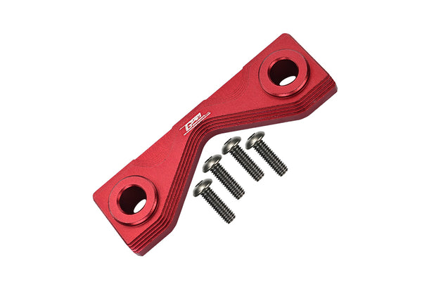 Aluminum Front Or Rear Frame Mount For Losi 1:8 LMT 4WD Solid Axle Monster Truck LOS04022 / LMT Mega Truck Brushless LOS04024 / LMT Grave Digger / Son-uva Digger LOS04021 Upgrades - 5Pc Set Red