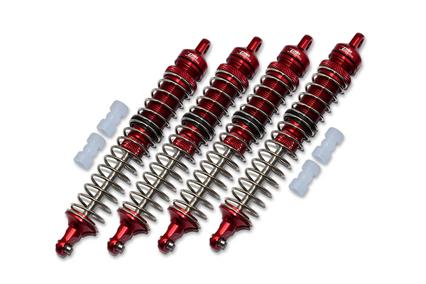 Losi 1/8 LMT 4WD Solid Axle Monster Truck LOS04022 Aluminum Upgrade Combo Set B (Front & Rear Adjustable Spring Dampers 130mm) - Red