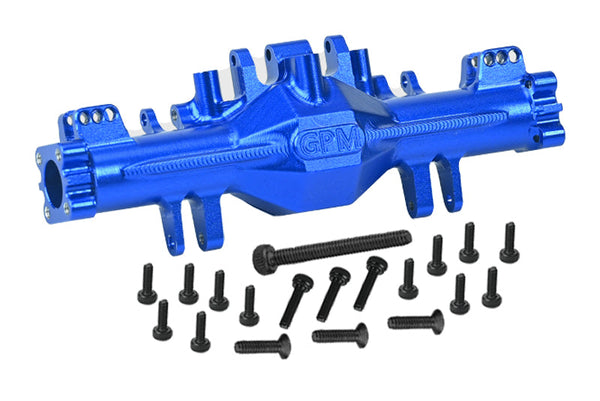 Aluminum 7075 Quick Release Front Axle Housing Set For Losi 1/18 Mini LMT 4X4 Brushed Monster Truck RTR-LOS01026 Upgrades - Blue