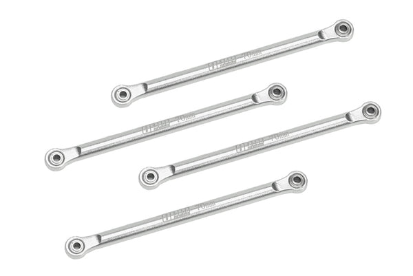 Aluminum 7075 Lower 4-Link Bar Set For Losi 1/18 Mini LMT 4X4 Brushed Monster Truck RTR-LOS01026 Upgrade Parts - Silver