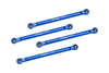 Aluminum 7075 Upper 4-Link Bar Set For Losi 1/18 Mini LMT 4X4 Brushed Monster Truck RTR-LOS01026 Upgrade Parts - Blue