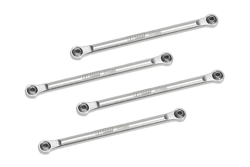 Aluminum 7075 Upper 4-Link Bar Set For Losi 1/18 Mini LMT 4X4 Brushed Monster Truck RTR-LOS01026 Upgrade Parts - Silver
