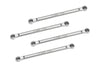 Aluminum 7075 Upper 4-Link Bar Set For Losi 1/18 Mini LMT 4X4 Brushed Monster Truck RTR-LOS01026 Upgrade Parts - Silver