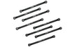 Aluminum 7075 Upper & Lower Link Bar Set For Losi 1/18 Mini LMT 4X4 Brushed Monster Truck RTR-LOS01026 Upgrade Parts - Black