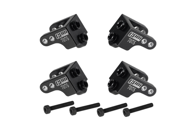 Aluminum 7075 Upper Shock Mount For Losi 1/18 Mini LMT 4X4 Brushed Monster Truck RTR-LOS01026 Upgrade Parts - Black