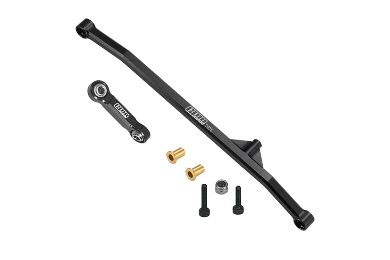 Aluminum 7075 Steering Tie Rod & Drag Link For Losi 1/18 Mini LMT 4X4 Brushed Monster Truck RTR-LOS01026 Upgrade Parts - Black