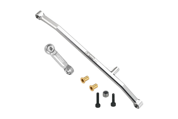 Aluminum 7075 Steering Tie Rod & Drag Link For Losi 1/18 Mini LMT 4X4 Brushed Monster Truck RTR-LOS01026 Upgrade Parts - Silver