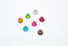 Aluminum 3mm Flanged Lock Nuts - 8Pcs Pink