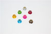Aluminum 4mm Flanged Lock Nuts - 8Pcs Gold