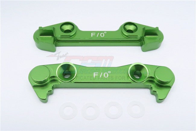 Team Losi 5ive-T Aluminum 7075 Front Arm Bulk (0 Degree) - 2Pcs Green