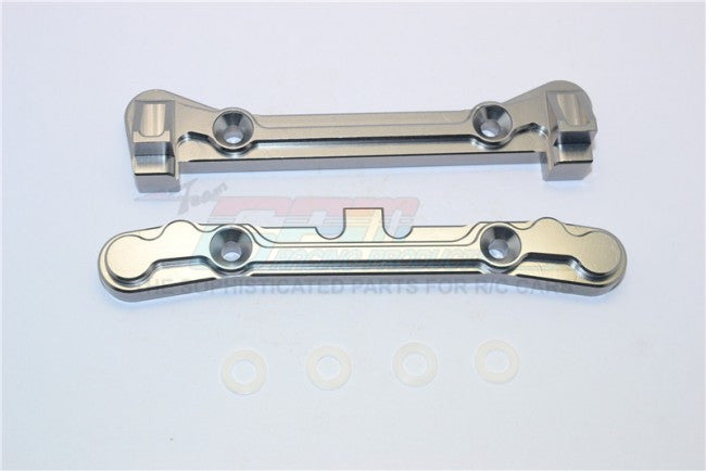 Team Losi 5ive-T Aluminum 7075 Rear Arm Bulk (4 Degree) - 2Pcs Gray Silver