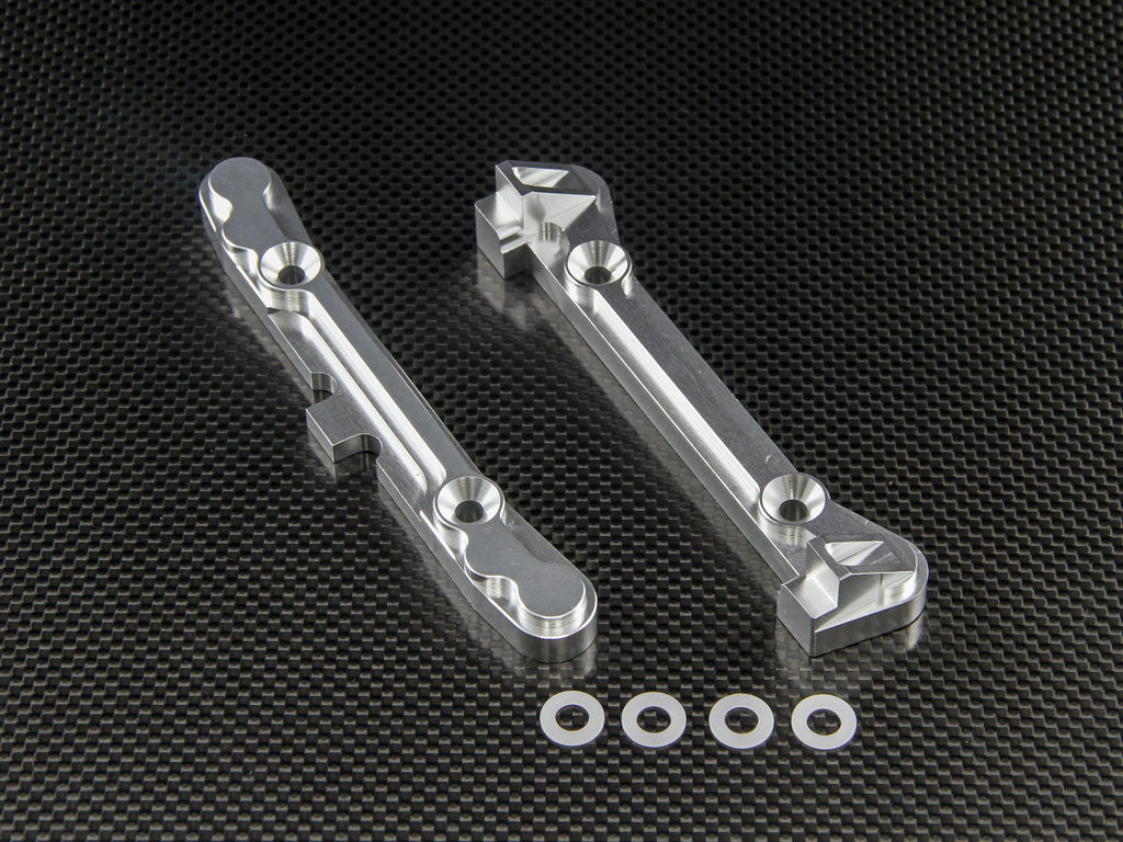 Team Losi 5ive-T Aluminum 7075 Rear Arm Bulk (4 Degree) - 2Pcs Silver