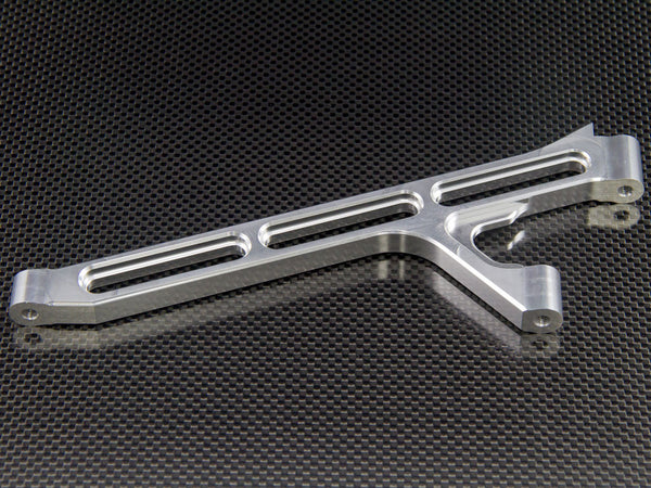 Team Losi 5ive-T Aluminum 7075 Front Chassis Brace - 1Pc Silver