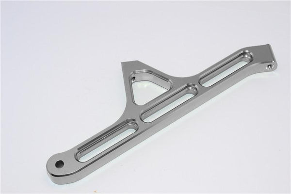 Team Losi 5ive-T Aluminum 7075 Rear Chassis Brace - 1Pc Gray Silver