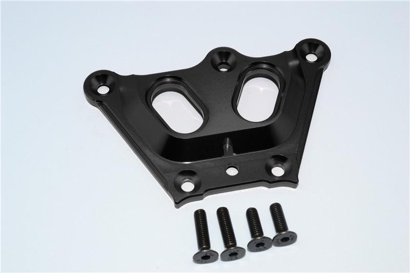 Team Losi 5ive-T Aluminum 7075 Front Top Chassis Brace - 1Pc Black