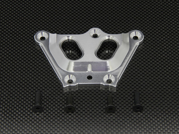 Team Losi 5ive-T Aluminum 7075 Front Top Chassis Brace - 1Pc Silver