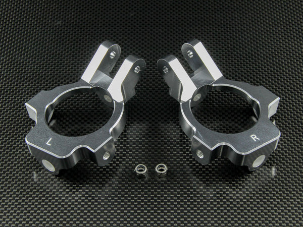 Team Losi 5ive-T Aluminum 7075 Front C-Hub - 1Pr Silver