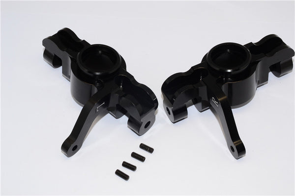 Team Losi 5ive-T Aluminum 7075 Front Knuckle Arm - 1Pr Black