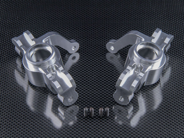 Team Losi 5ive-T Aluminum 7075 Front Knuckle Arm - 1Pr Silver