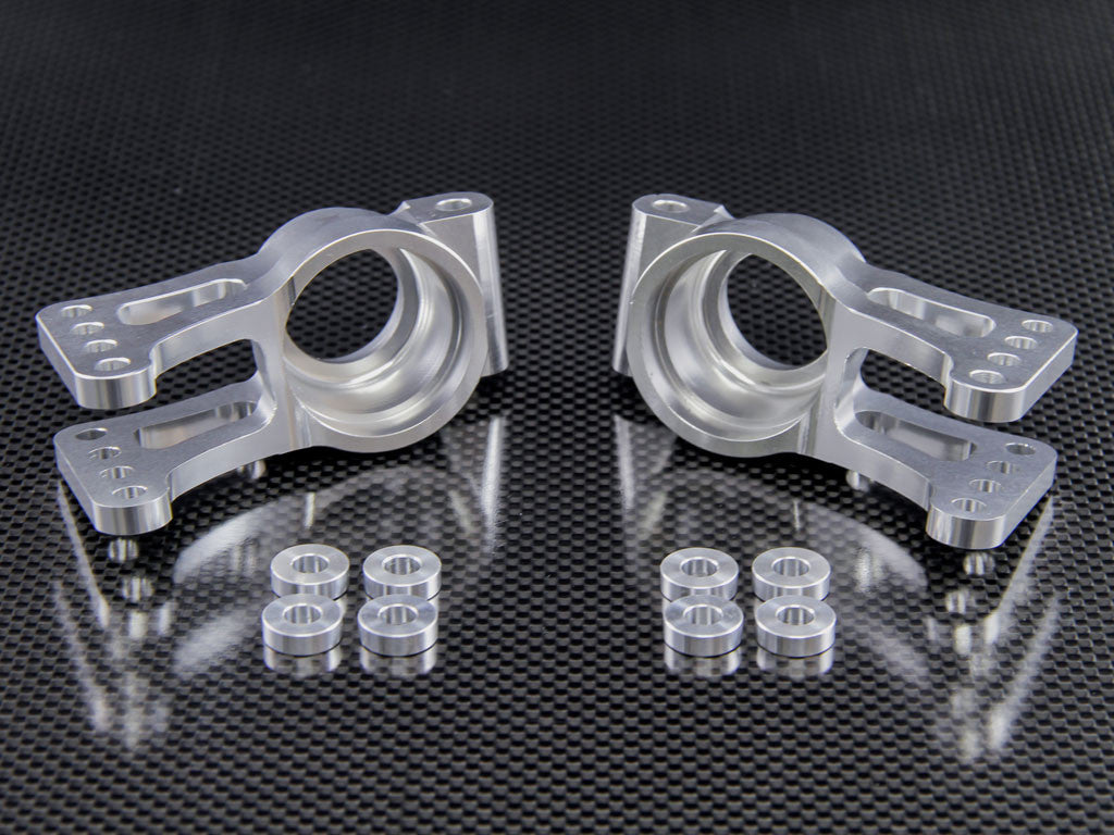 Team Losi 5ive-T Aluminum 7075 Rear Knuckle Arm - 1Pr Silver