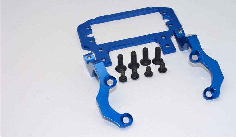 Team Losi 5ive-T Aluminum Connction Mounts Of The Center Gear Box - 3Pcs Set Blue