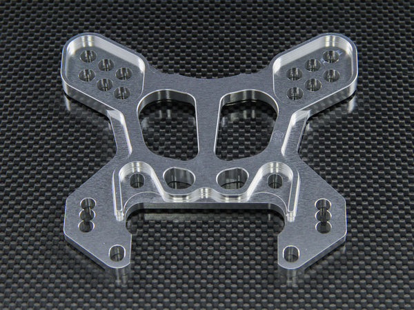 Team Losi 5ive-T Aluminum 7075 Front Shock Tower - 1Pc Silver