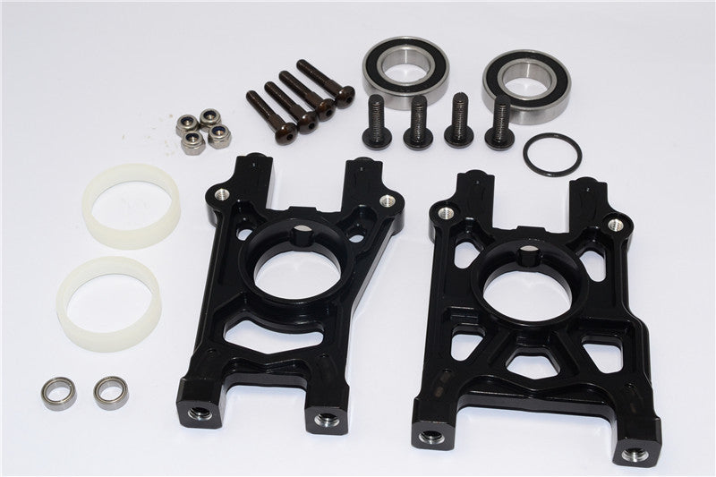 Team Losi 5ive-T Aluminum Center Diff Mount (Fit With Optional Spur Gear GPM SLO5T058T) - 1Set Black