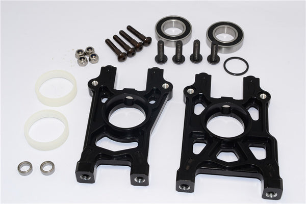 Team Losi 5ive-T Aluminum Center Diff Mount (Fit With Optional Spur Gear GPM SLO5T058T) - 1Set Black