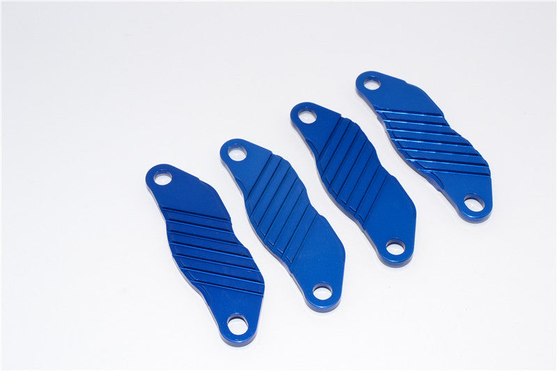 Team Losi 5ive-T Aluminum Brake Pads - 4Pcs Blue