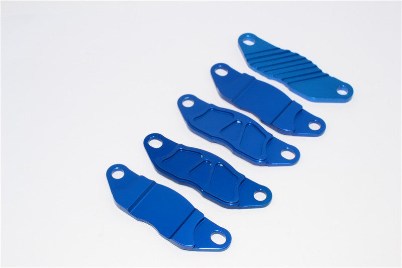 Team Losi 5ive-T Aluminum Dual Brake Pads - 5Pcs Blue