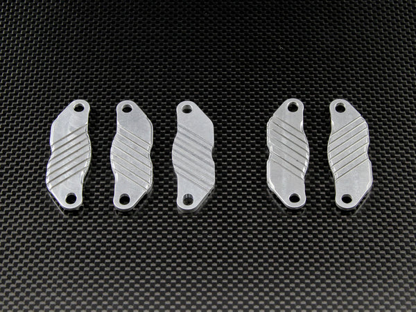 Team Losi 5ive-T Aluminum Dual Brake Pads - 5Pcs Silver