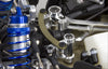 Team Losi 5ive-T Aluminum Steering Assembly - 3Pcs Set Blue