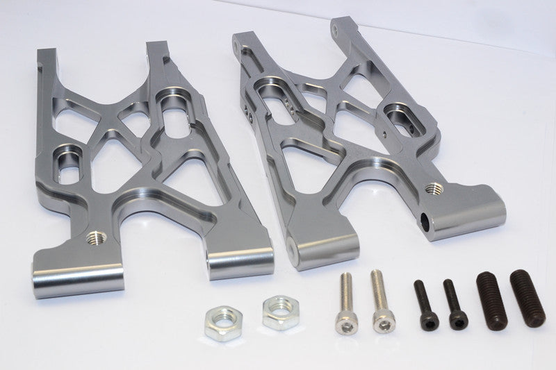 Team Losi 5ive-T Aluminum 7075 Rear Suspension Arm - 1Pr Gray Silver