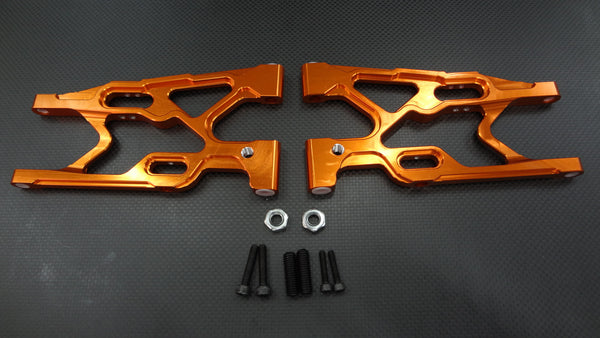 Team Losi 5ive-T Aluminum 7075 Rear Suspension Arm - 1Pr Orange