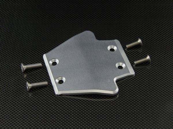 Team Losi 5ive-T Aluminum 7075 Front Gear Box Protector - 1Pc Silver