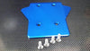 Team Losi 5ive-T Aluminum 7075 Rear Gear Box Protector - 1Pc Blue