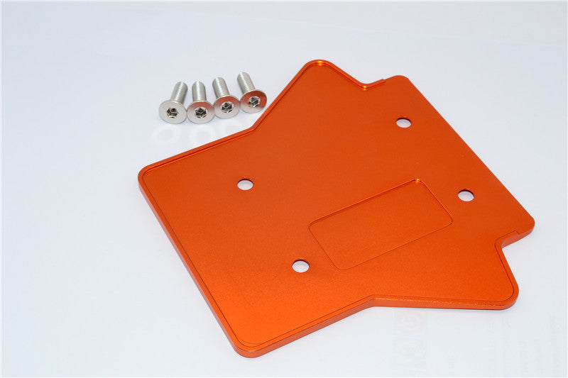 Team Losi 5ive-T Aluminum 7075 Rear Gear Box Protector - 1Pc Orange