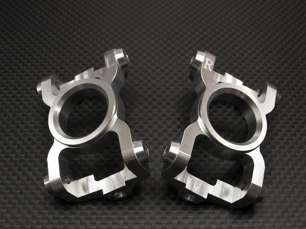 Team Losi LST2 & LST XXL Aluminum Front C-Hub - 1Pr Silver