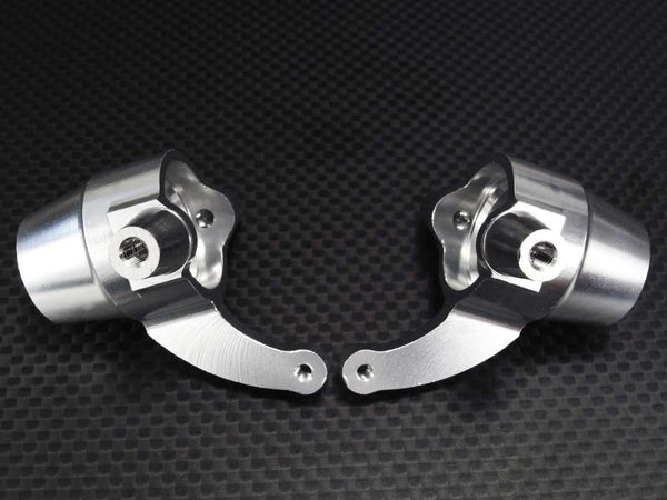 Team Losi LST2 & LST XXL Aluminum Front Knuckle Arm - 1Pr Silver