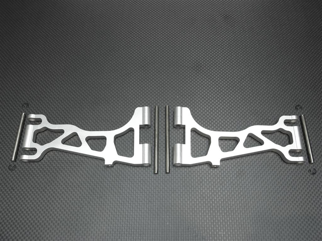 Team Losi LST2 & LST XXL Aluminum Front/Rear Upper Arm - 1Pr Silver