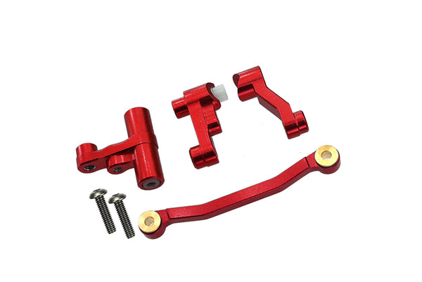 Traxxas LaTrax Rally / SST / Teton Aluminum Steering Assembly - 1 Set Red