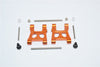 Traxxas Latrax Rally Aluminum Front/Rear Lower Arm - 1Pr Set Orange