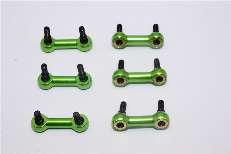 Traxxas Latrax Rally Aluminum Tie Rod (-0.5 Degree) - 6Pcs Set Green