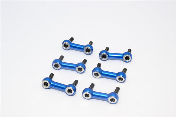 Traxxas Latrax Rally Aluminum Tie Rod (-0.5 Degree) - 6Pcs Set Blue