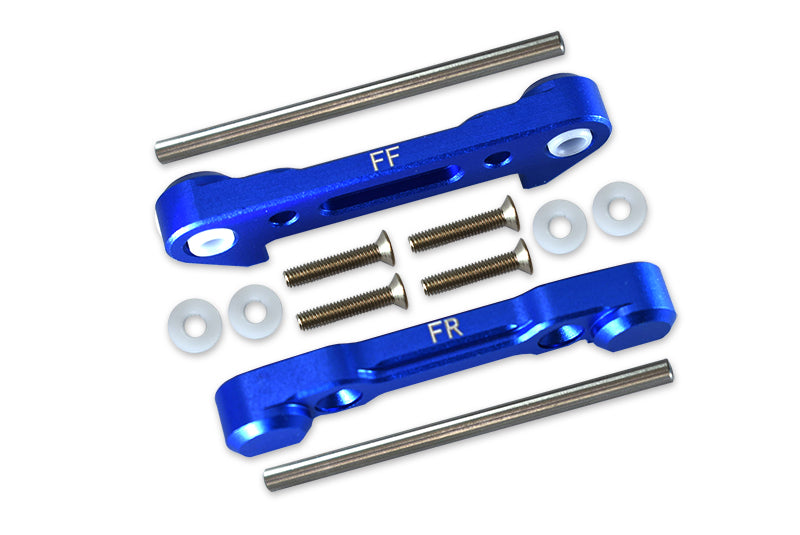 Losi 1:10 Lasernut U4 Tenacity LOS03028 / Tenacity DB Pro LOS03027V2 Upgrade Parts Aluminum Front Lower Suspension Mount - 12Pc Set Blue