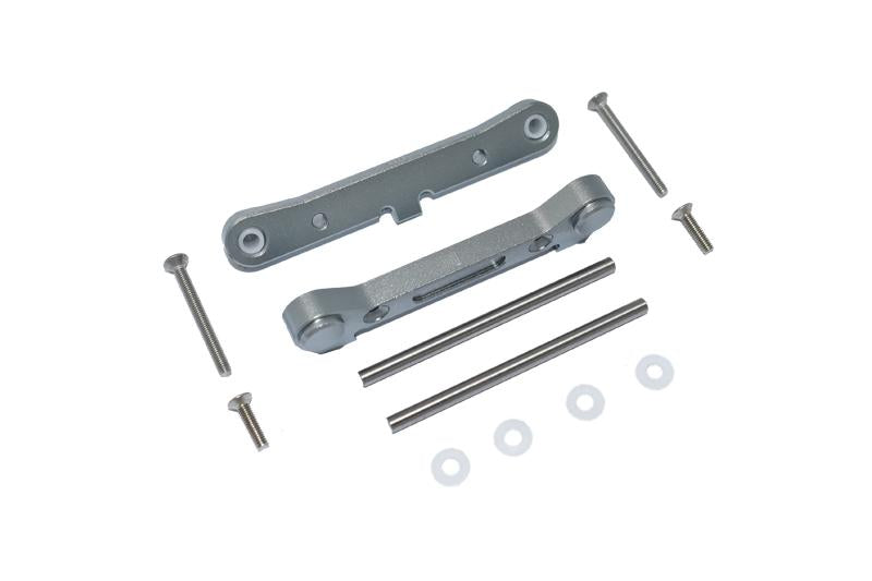 Losi 1/10 Lasernut U4 Tenacity LOS03028 Aluminum Rear Lower Suspension Mount - 12Pc Set Gray Silver