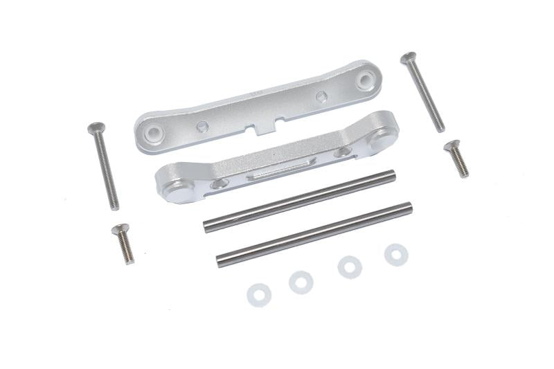 Losi 1/10 Lasernut U4 Tenacity LOS03028 Aluminum Rear Lower Suspension Mount - 12Pc Set Silver